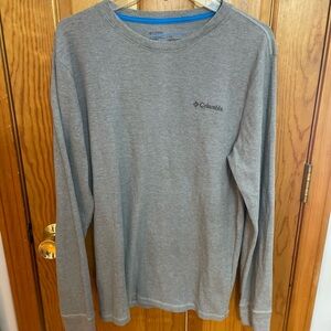 Columbia Heather Gray Thermal Long Sleeve Shirt